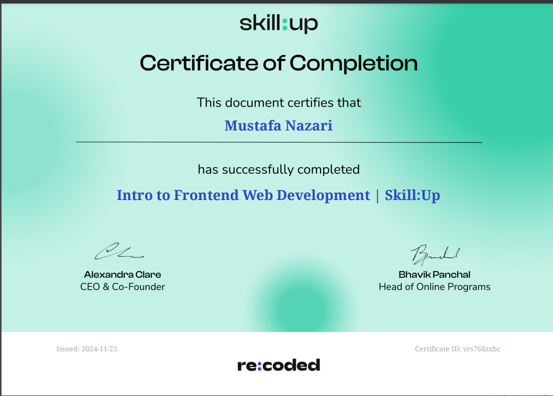 Certificate 5